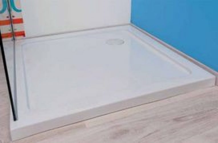 Receveur acrylique ultra plat Yqua 90/90 cm – Ondée