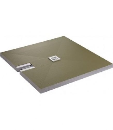 Receveur à carreler ultra plat écou. hori,centré H. encas.70mm 1200x1200x70 mm