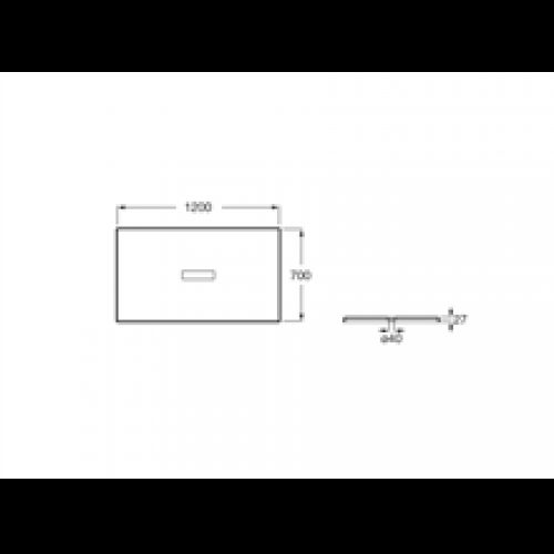 Receveur de douche 120 cm Helios Roca