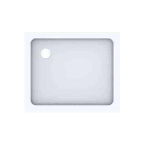 Receveur de Douche 75×90 Geberit Renova Rectangulaire Trou de vidage 750×900 Blanc Brillant