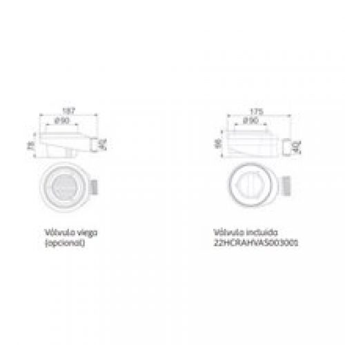 Receveur de douche 80 x 180 Bari Kassandra