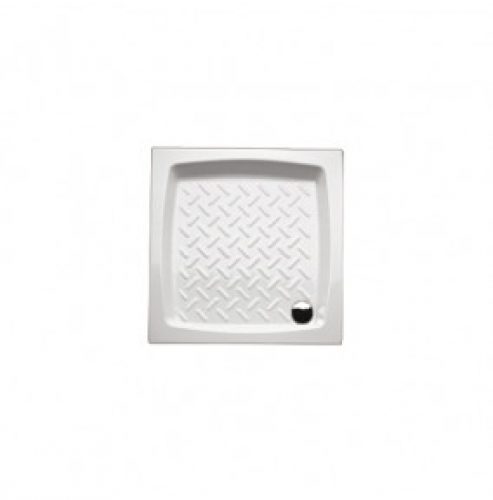 RECEVEUR DE DOUCHE EN CÉRAMIQUE CARRÉ 80×80 CM ANTIDÉRAPANT TOPAZIO