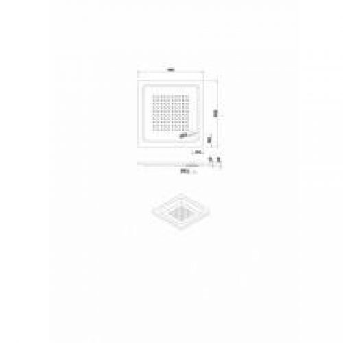 Receveur de douche encastré carré 90 x 90 cm…