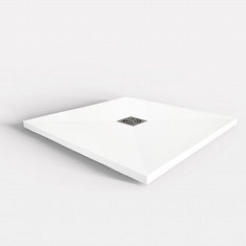 Receveur de douche extra-plat Solid Surface blanc – Lazer