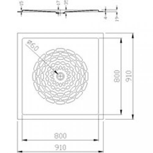 Receveur de douche fibre de verre blanc…