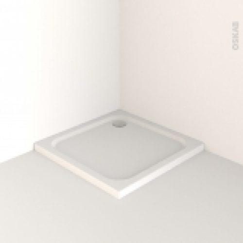 Receveur De Douche Musa Acrylique Renforce Carre 80X80 Cm Blanc