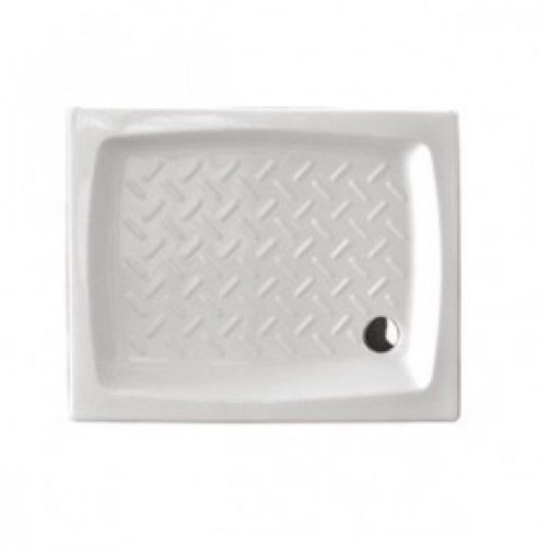 RECEVEUR DE DOUCHE RECTANGULAIRE 80×100 SEMI-CIRCULAIRE EN CÉRAMIQUE TOPAZIO