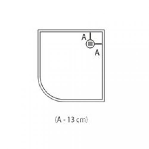 Receveur de douche résine semi-circulaire…
