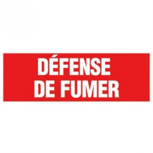 Rectangle rigide – Défense de fumer