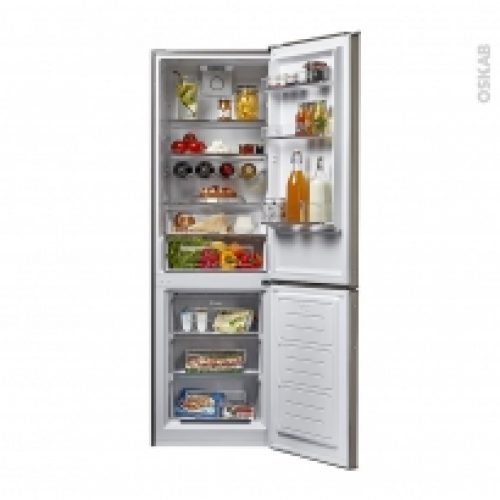 Refrigerateur Combine 305L Pose Libre 187Cm Inox Candy Cset6184X