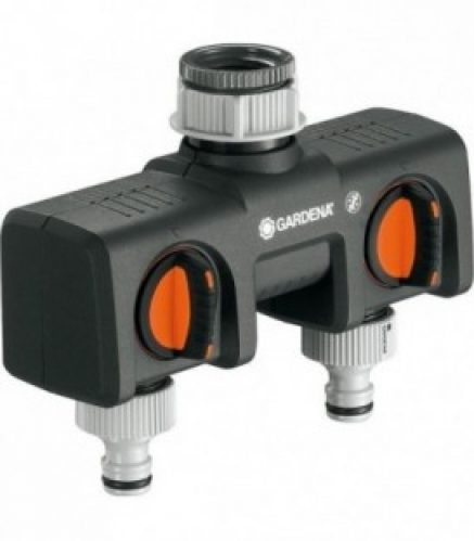Repartiteur 2 voies Gardena pour appareil a 2 branchements