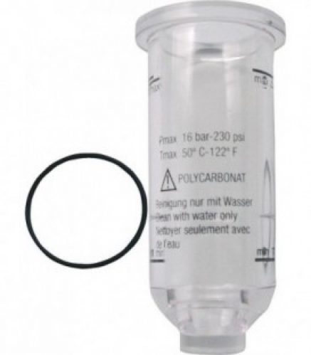 Reservoir en plastique pour huileur cylindre G1/2&Prime; / G3/4&Prime; / G1&Prime;