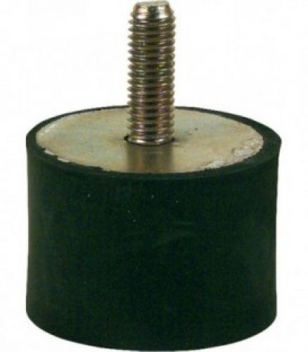 Ressort en caoutchouc type B 20×20 mm,filet male M6x15 mm fem 5 mm