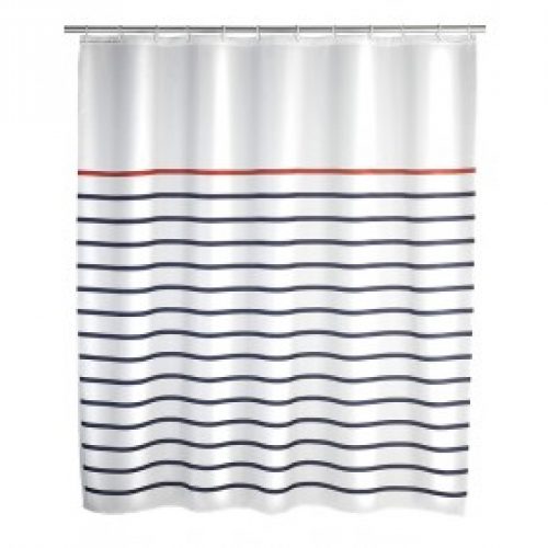 Rideau de douche – Marinière – 180 x 200 cm