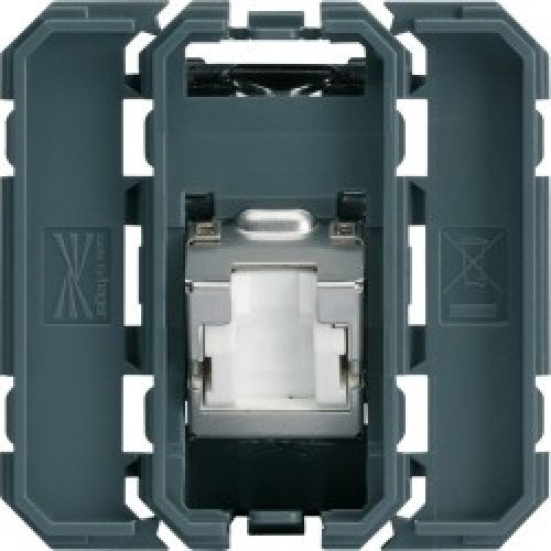 RJ45 cat.6A STP 2M incline 45° – APPAREILLAGE MURAL GALLERY HAGER WXF233