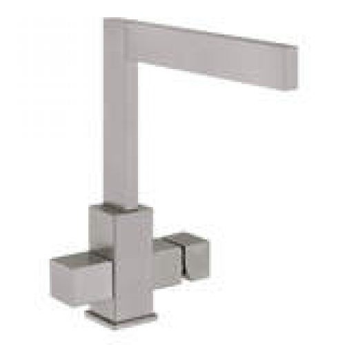 Robinet 3 voies – Como – Nickel brossé