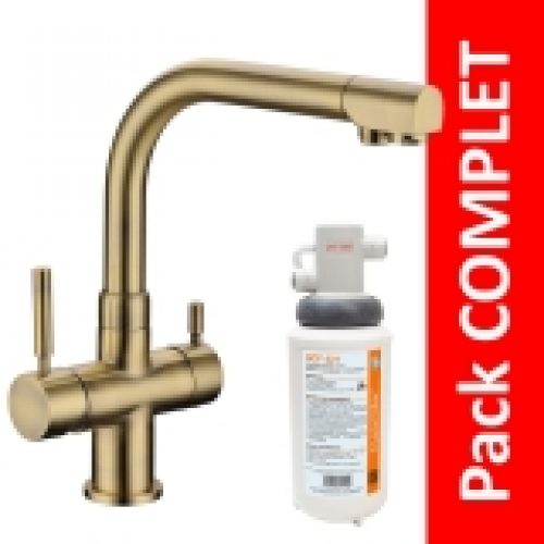 Robinet 3 voies Denali Bronze + Kit…
