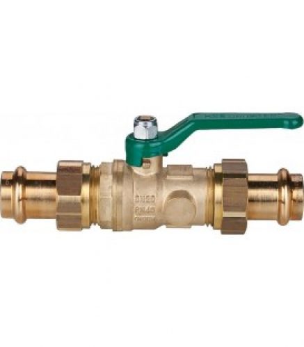 Robinet a bille Uniwater avec vidage 2 raccords a bille Viega Profipress DN 20, 18×18 mm