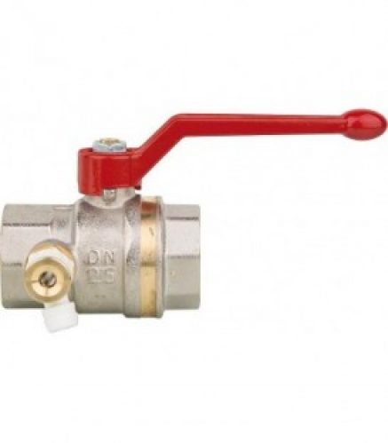 Robinet a boisseau spherique Aster ACS, fem/fem 11/2&Prime;,PN40 avec vidage rotatif, levier alu