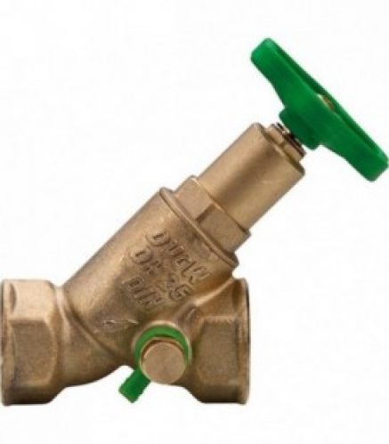 Robinet a soupape a siege oblique DN15 1/2&Prime; avec vidage broche non montante-filet fem x fem