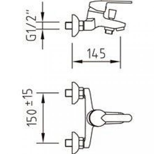 Robinet baignoire-douche S12 Urban