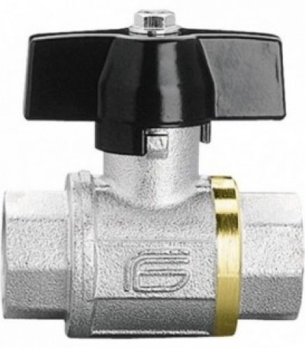 Robinet à bille en laiton TOTAL filetage femelle/femelle 3/8&Prime; avec poignée papillon en aluminium