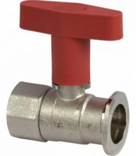 Robinet bois-sphe bride de pompe 1&Prime; avec poignee en T iso nickle