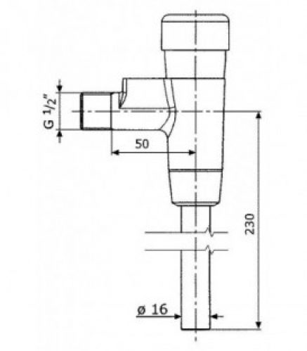 Robinet à bouton poussoir Benkiser complet pour modèle 666/677