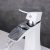 Robinet Cascade Mitigeur Blanc Pour Lavabo Salle de Bain Chromé Design