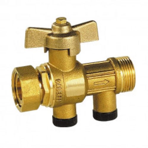 Robinet compteur droit avec clapet antipollution Mâle 3/4&Prime; (20×27) – écrou tournant 3/4&Prime; (20×27)