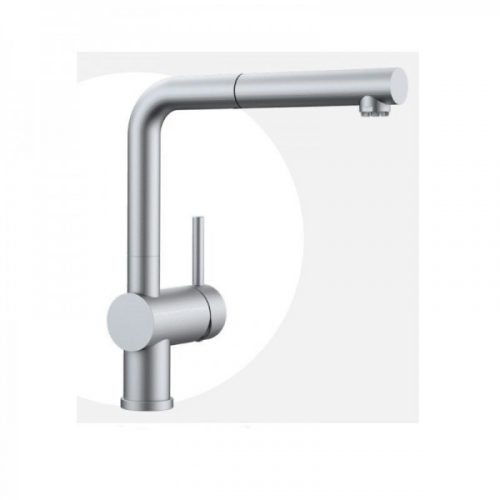 Robinet Cuisine Douchette Blanco LINUS-S Basse Pression Chromé Mat (512201)