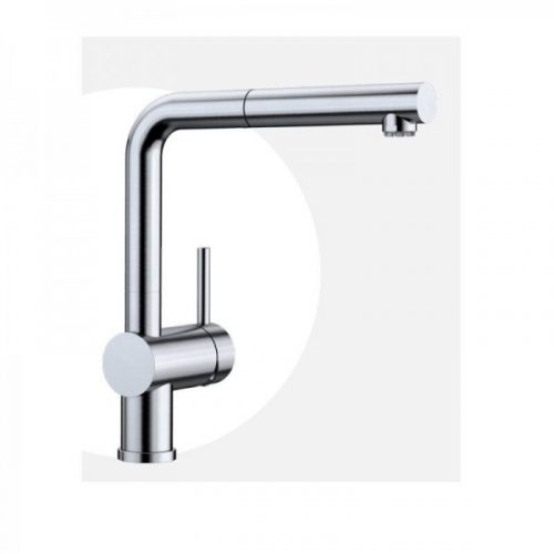 Robinet Cuisine Douchette Blanco LINUS-S Basse Pression Finition Inox (512202)