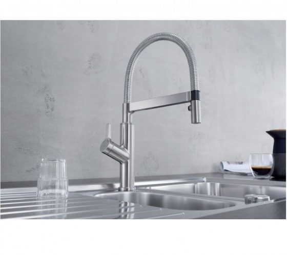 Robinet Cuisine Douchette Blanco SOLENTA-S Senso