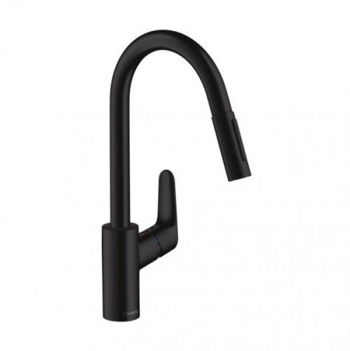 Robinet Cuisine Douchette Hansgrohe Focus Noir Mat 31815670