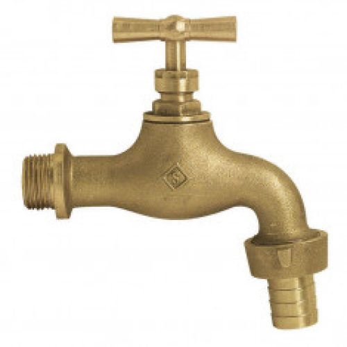 Robinet d&rsquo;arrosage avec raccord au nez – brut – Mâle 3/4 » (20/27)