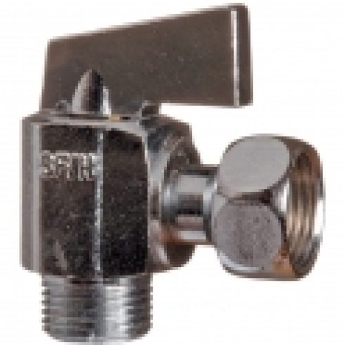 Robinet d’arrêt 1/4 de tour équerre manette métal – Sféraco