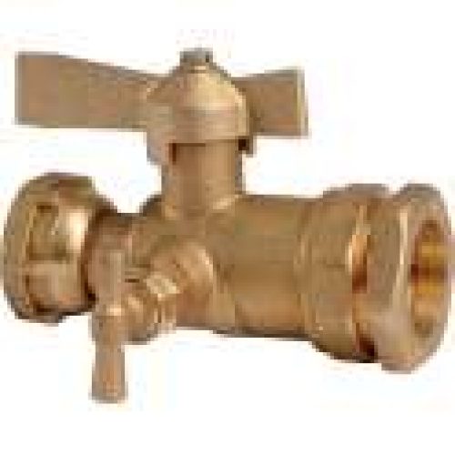 Robinet d’arrêt à boisseau sphérique avec purge -…