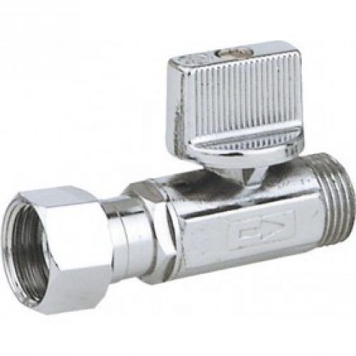 Robinet d’arrêt droit –  1/4 de tour chromé – 12/17