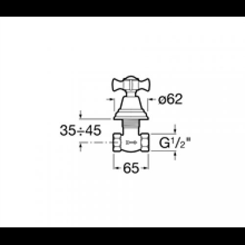 Robinet d’arrêt indice froid Florentina Roca