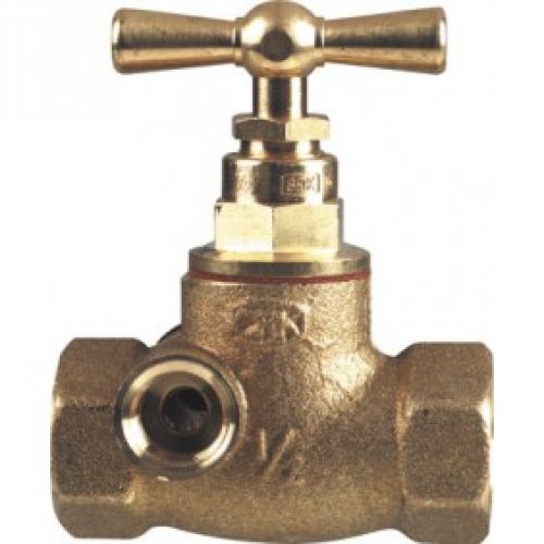 Robinet d’arrêt laiton femelle / femelle à purge