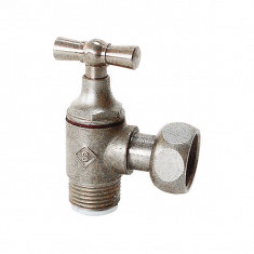 Robinet d’arrêt WC équerre à clapet Mâle-Femelle 3/8″ (12/17) SOMATHERM