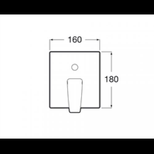 Robinet de baignoire-douche encastré Thesis Roca