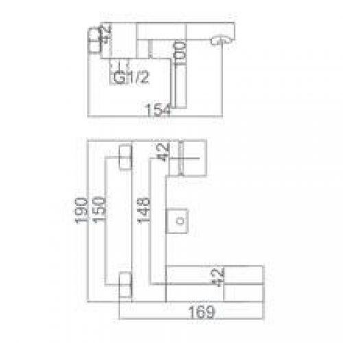 Robinet de baignoire-douche Imex Valence
