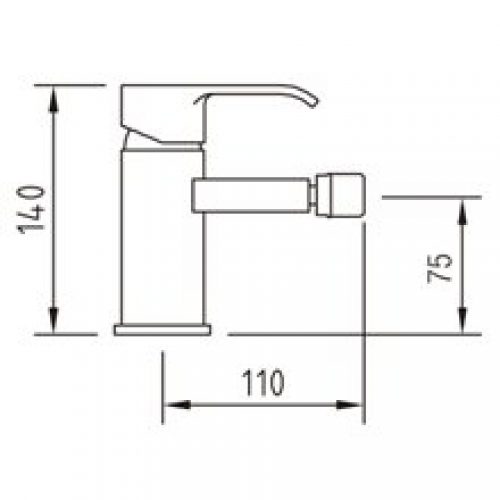 Robinet de bidet Caiman Xtreme
