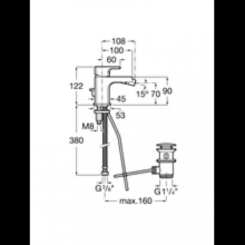 Robinet de bidet Cold Start L90 Roca