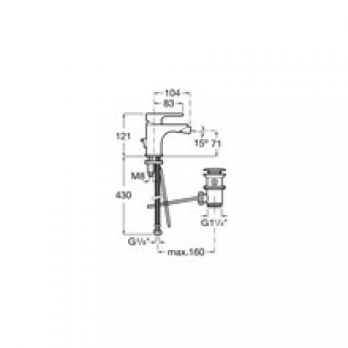 Robinet de bidet crochet pour chainette Monodin…