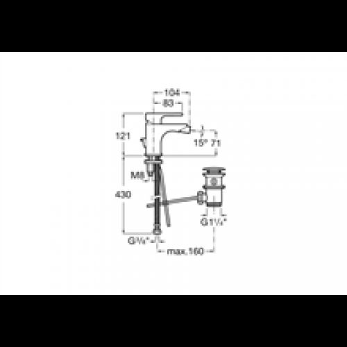 Robinet de bidet L20 Roca