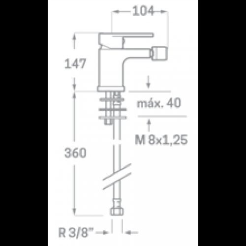 Robinet de bidet Legend SEVEN
