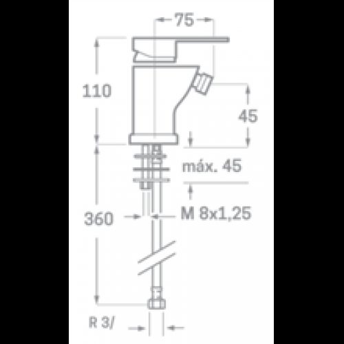 Robinet de bidet Omnia SEVEN