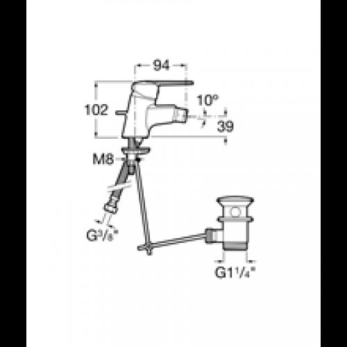 Robinet de bidet Victoria Roca